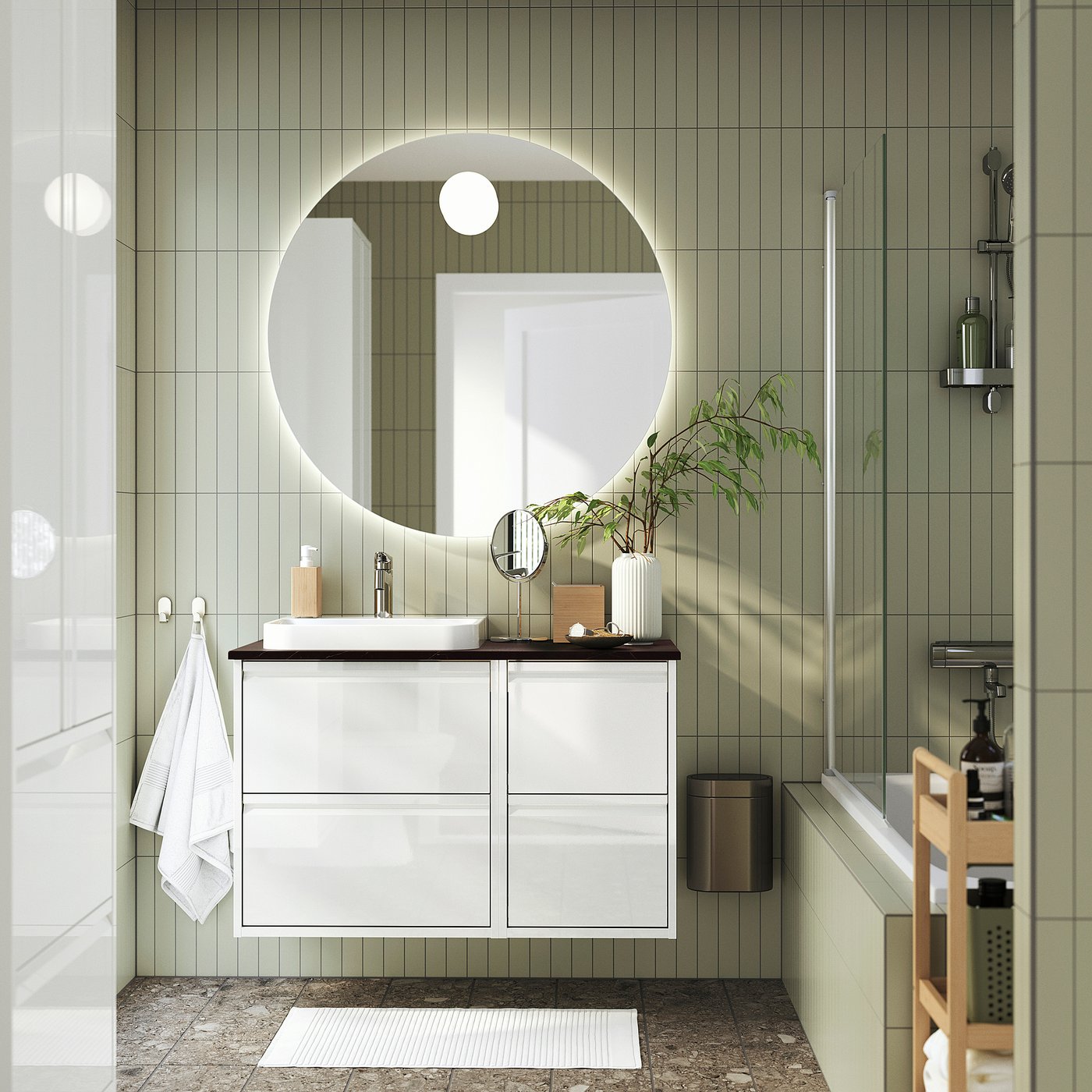 ÄNGSJÖN / BACKSJÖN wash-stand/wash-basin, 102.0x70.8x49.0 cm