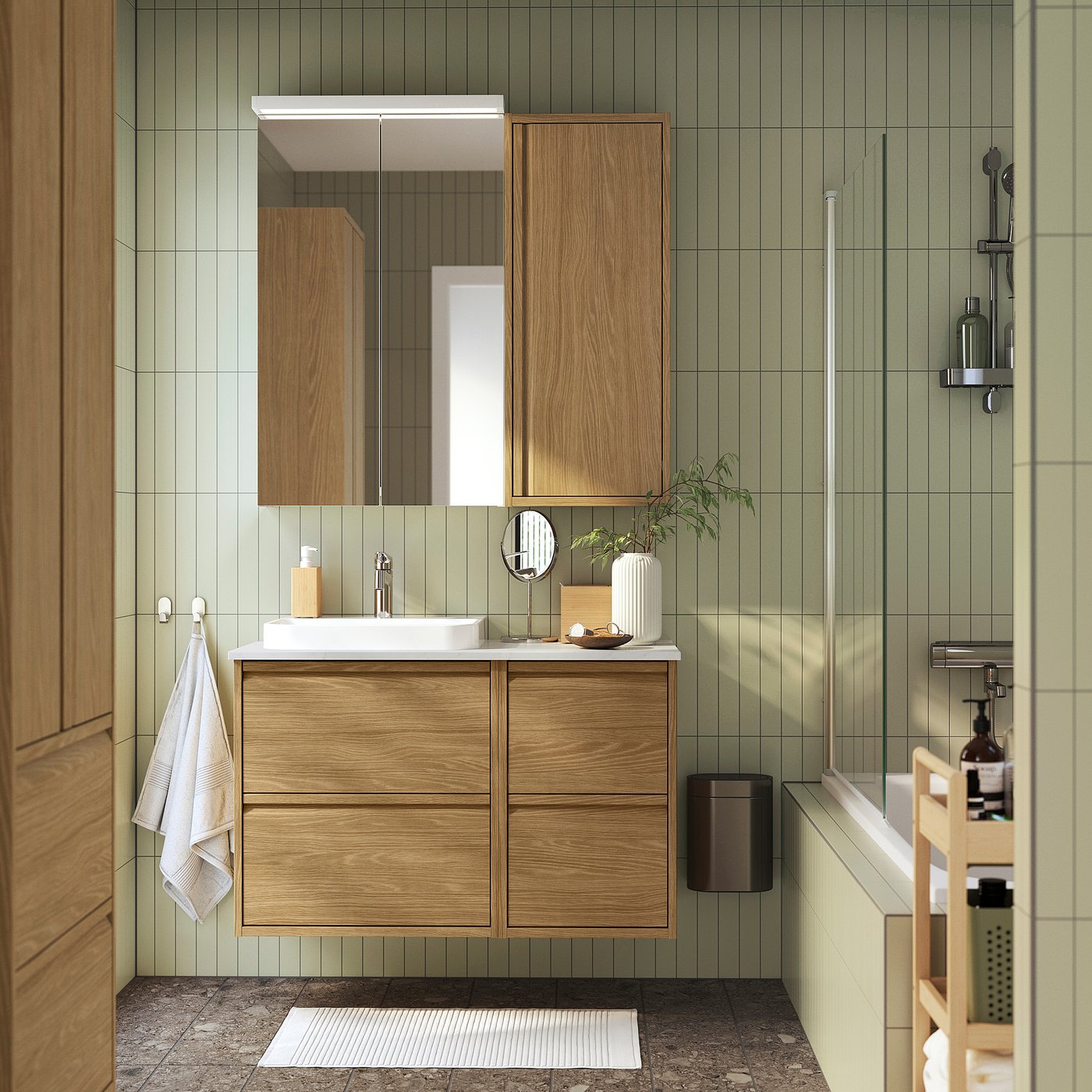 ÄNGSJÖN / BACKSJÖN wash-stand/wash-basin, 102.0x70.8x49.0 cm
