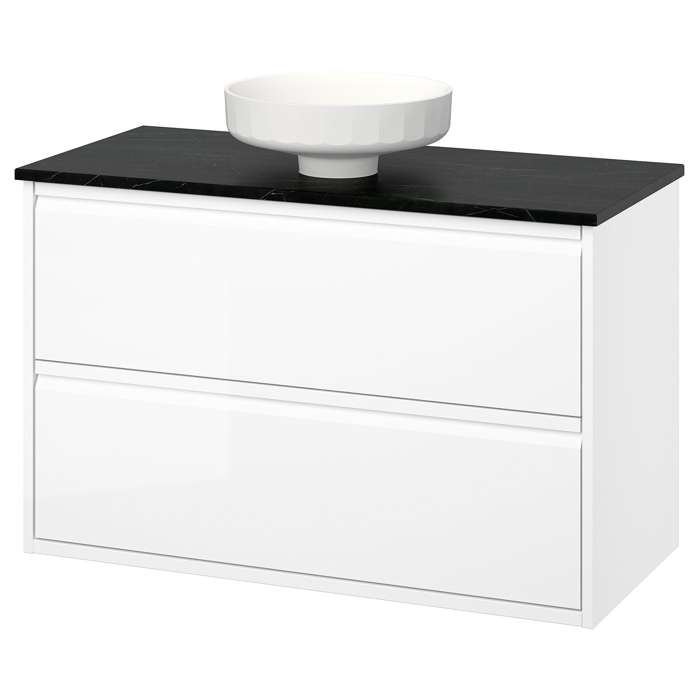 ÄNGSJÖN / LERSJÖN wash-stnd w drawers/wash-basin, 102.0x78.8x49.0 cm