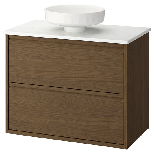 ÄNGSJÖN / LERSJÖN wash-stnd w drawers/wash-basin, 82.0x78.8x49.0 cm