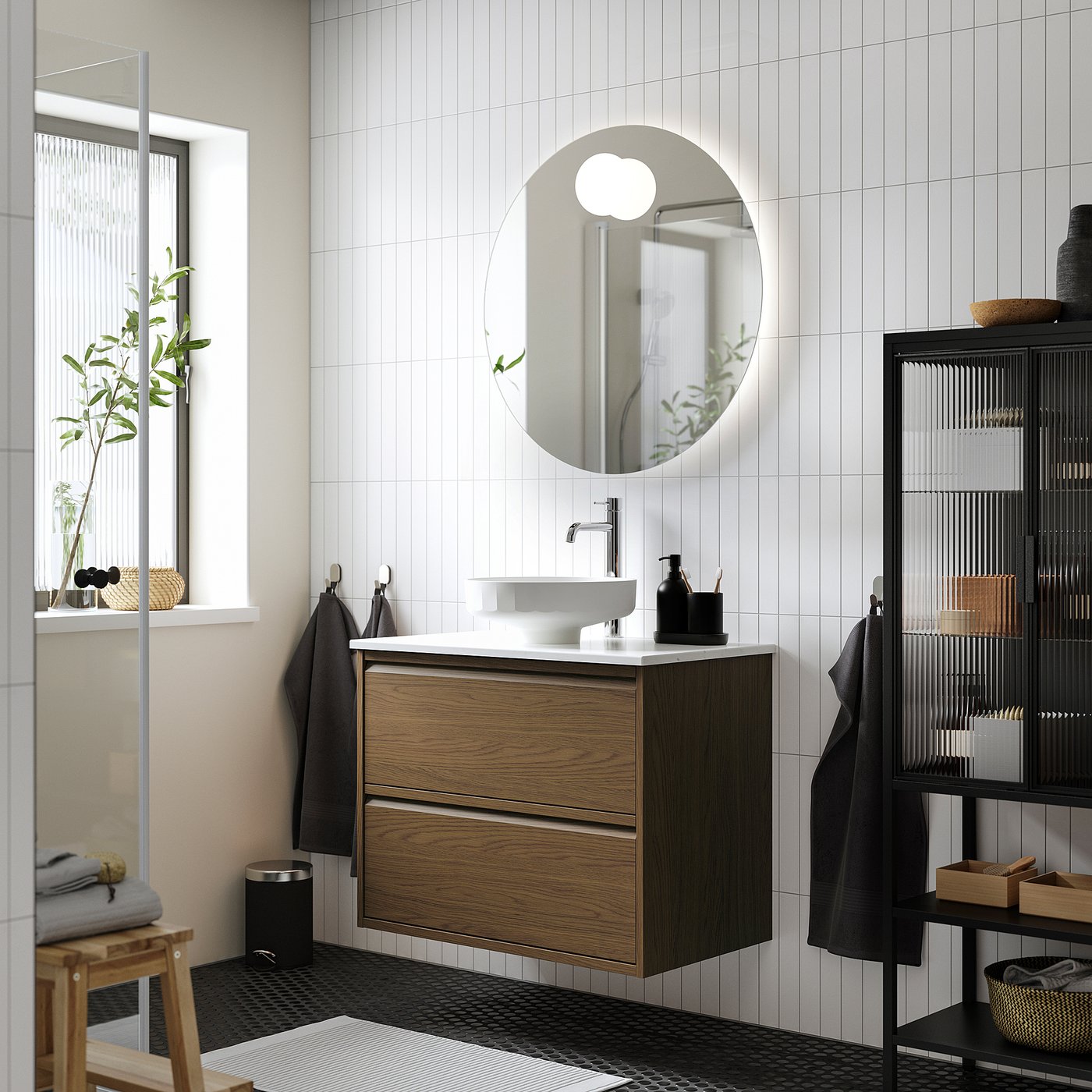ÄNGSJÖN / LERSJÖN wash-stnd w drawers/wash-basin, 82.0x78.8x49.0 cm