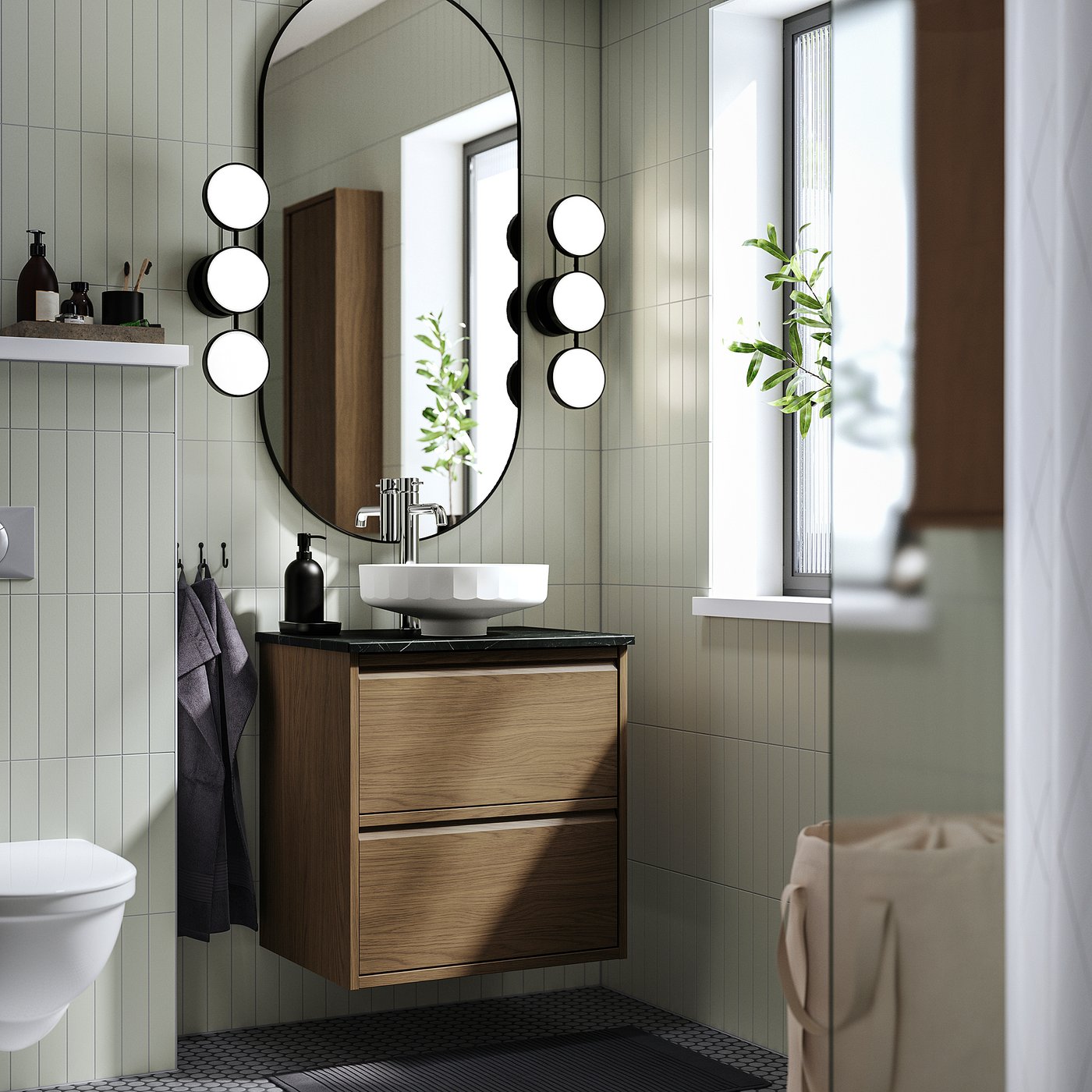 ÄNGSJÖN / LERSJÖN wash-stnd w drawers/wash-basin, 62.0x78.8x49.0 cm