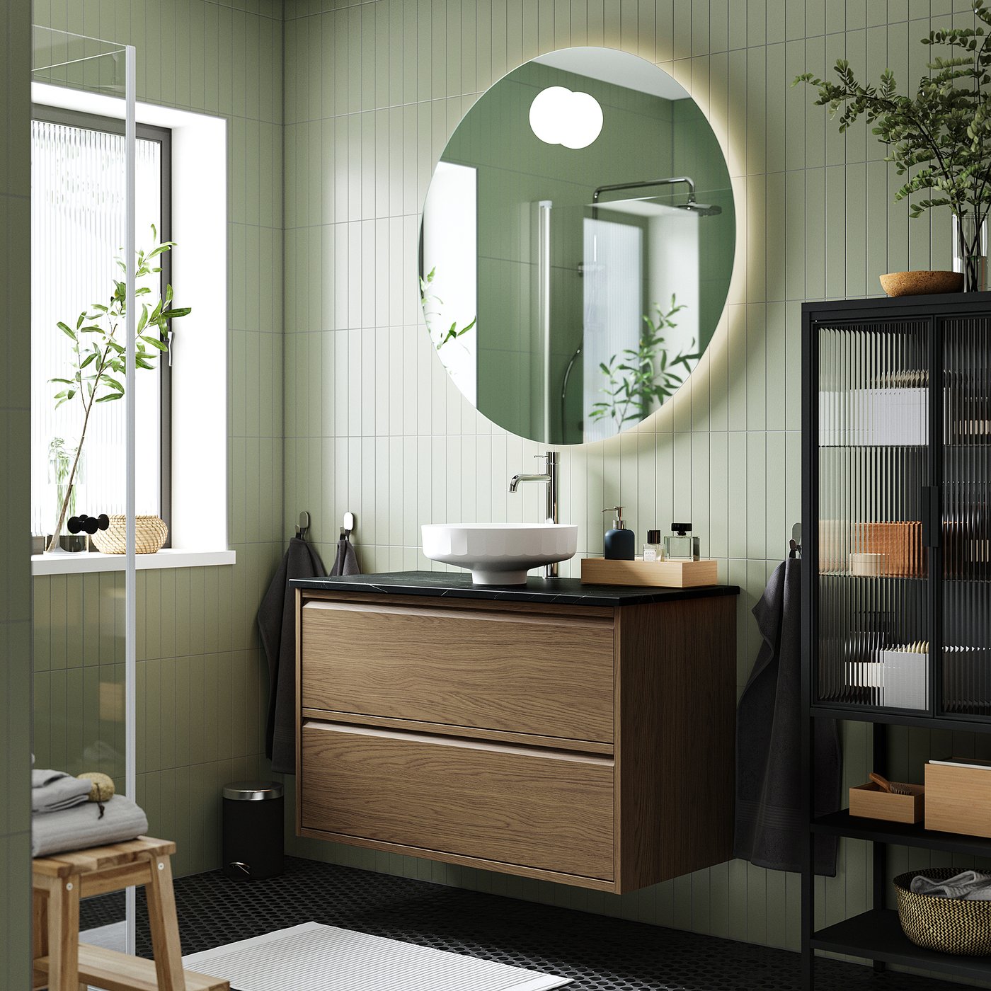 ÄNGSJÖN / LERSJÖN wash-stnd w drawers/wash-basin, 102.0x78.8x49.0 cm