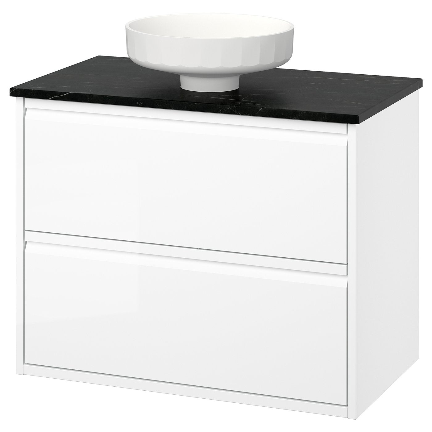 ÄNGSJÖN / LERSJÖN wash-stnd w drawers/wash-basin, 82.0x78.8x49.0 cm