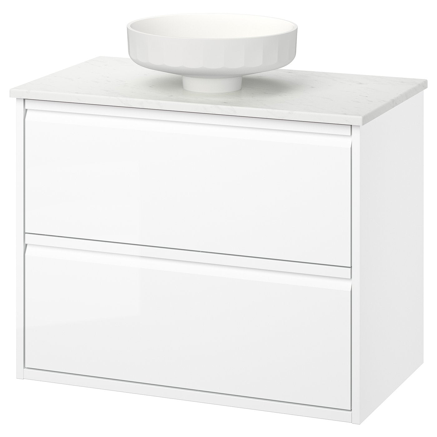 ÄNGSJÖN / LERSJÖN wash-stnd w drawers/wash-basin, 82.0x78.8x49.0 cm