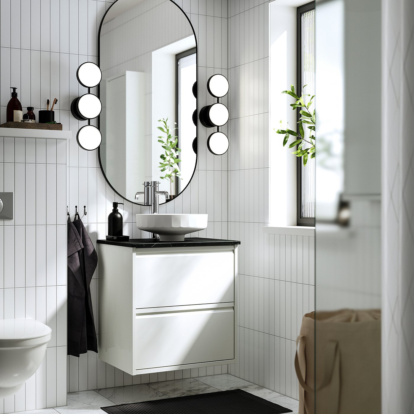 ÄNGSJÖN / LERSJÖN wash-stnd w drawers/wash-basin, 62.0x78.8x49.0 cm