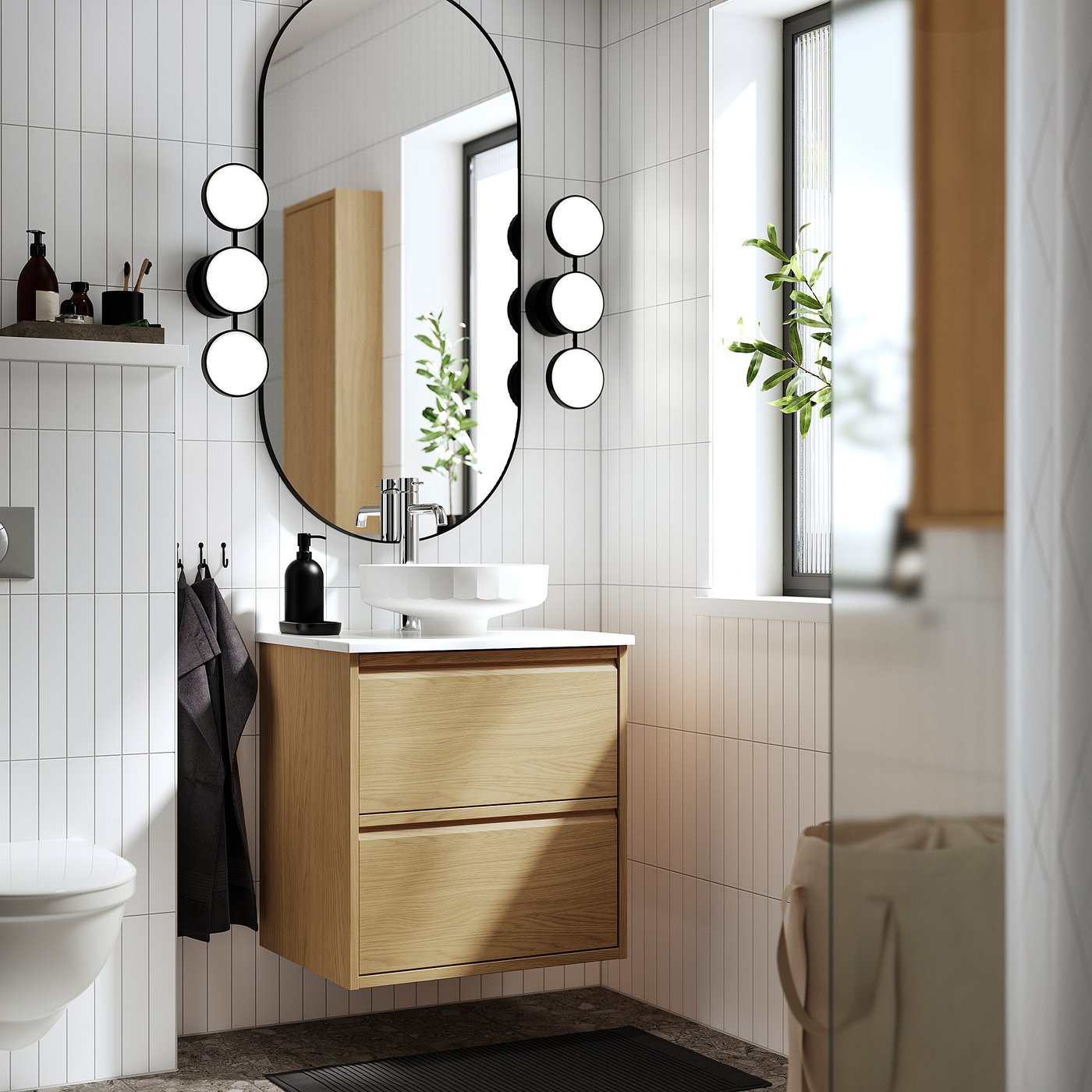 ÄNGSJÖN / LERSJÖN wash-stnd w drawers/wash-basin, 62.0x78.8x49.0 cm