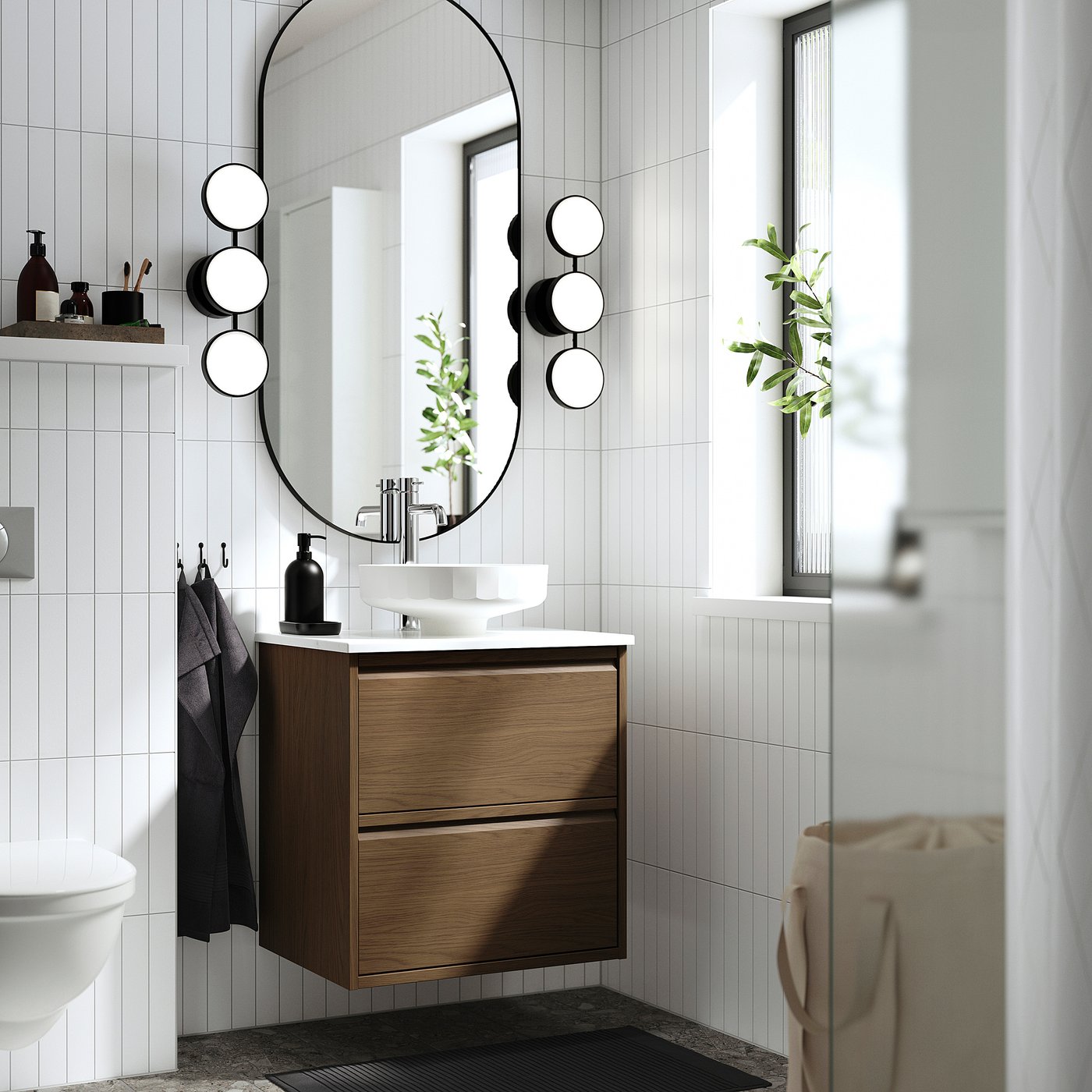 ÄNGSJÖN / LERSJÖN wash-stnd w drawers/wash-basin, 62.0x78.8x49.0 cm