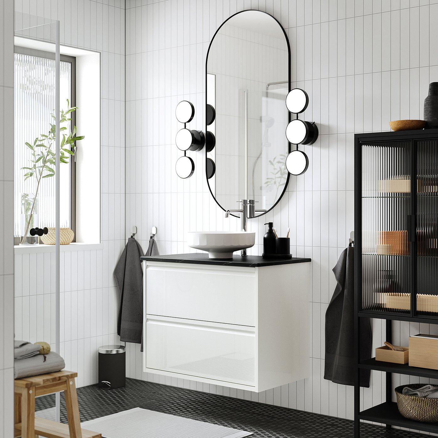 ÄNGSJÖN / LERSJÖN wash-stnd w drawers/wash-basin, 82.0x78.8x49.0 cm