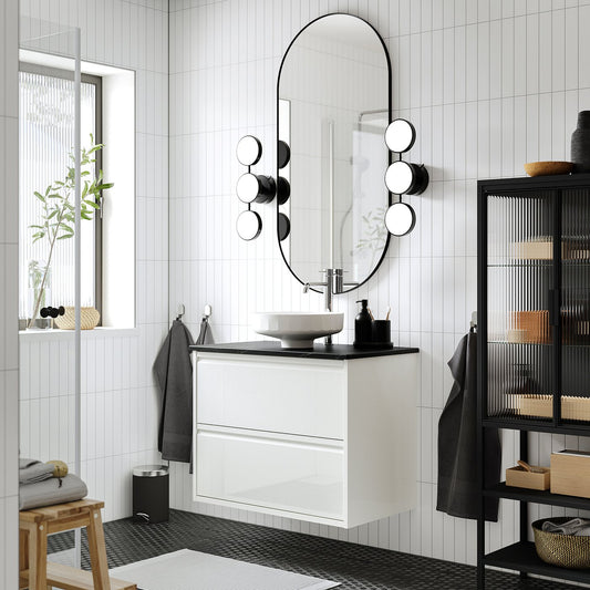 ÄNGSJÖN / LERSJÖN wash-stnd w drawers/wash-basin, 82.0x78.8x49.0 cm
