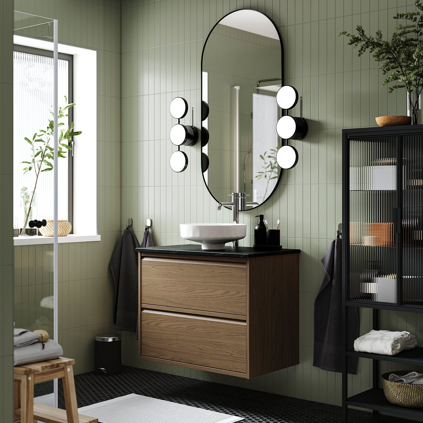 ÄNGSJÖN / LERSJÖN wash-stnd w drawers/wash-basin, 82.0x78.8x49.0 cm