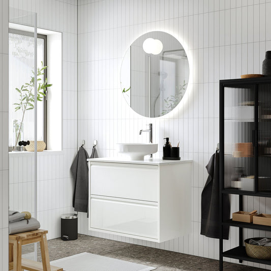 ÄNGSJÖN / LERSJÖN wash-stnd w drawers/wash-basin, 82.0x78.8x49.0 cm