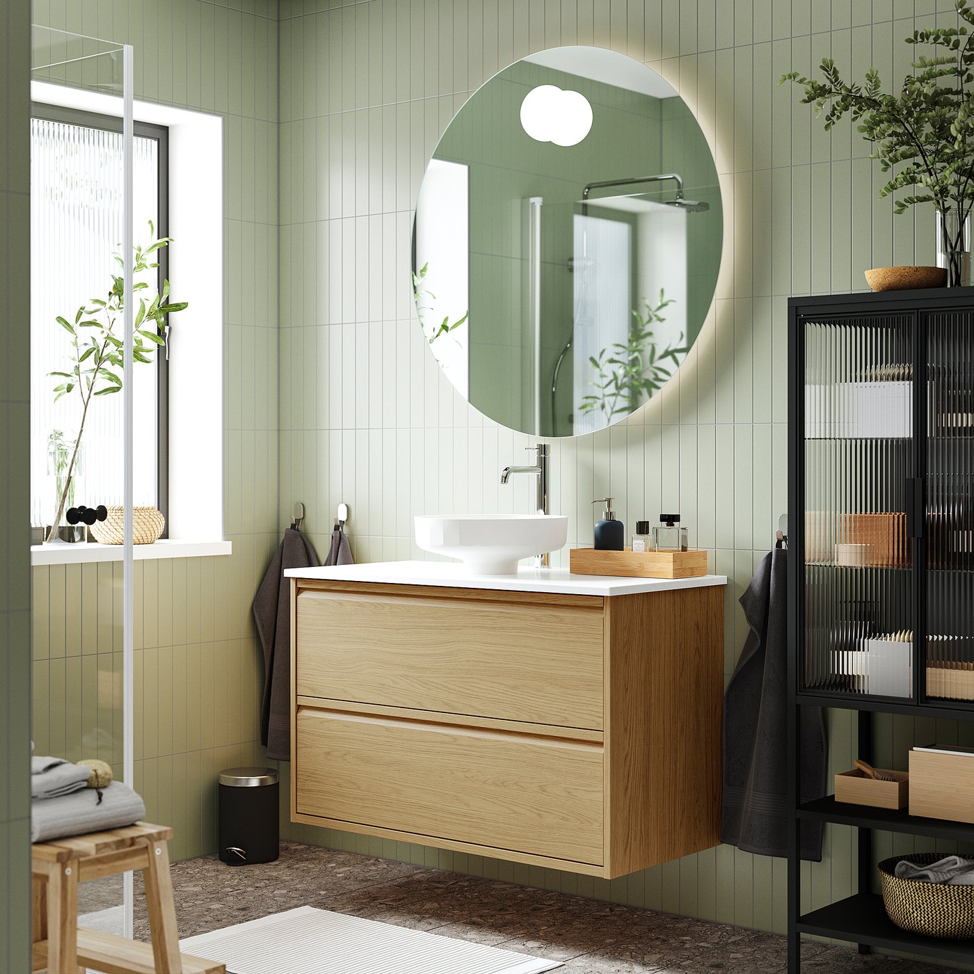 ÄNGSJÖN / LERSJÖN wash-stnd w drawers/wash-basin, 102.0x78.8x49.0 cm