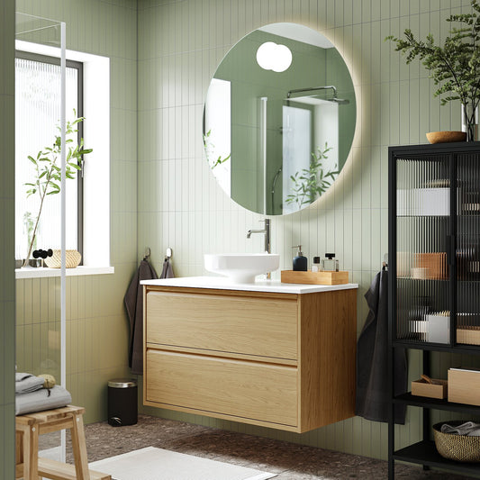 ÄNGSJÖN / LERSJÖN wash-stnd w drawers/wash-basin, 102.0x78.8x49.0 cm