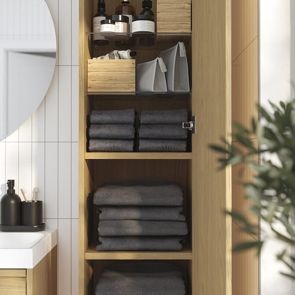 Ikea ÄNGSJÖN - High cabinet with door, oak effect, 40x35x195 cm