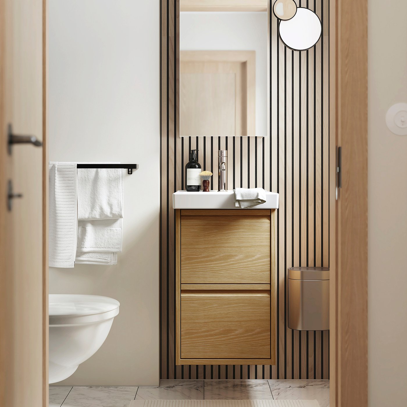 ÄNGSJÖN / ORRSJÖN wash-stnd w drawers/wash-basin, 42.3x69.2x49.4 cm