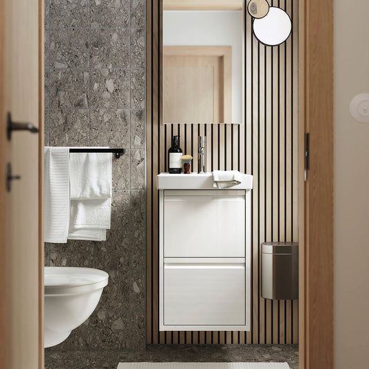 ÄNGSJÖN / ORRSJÖN wash-stnd w drawers/wash-basin, 42.3x69.2x49.4 cm