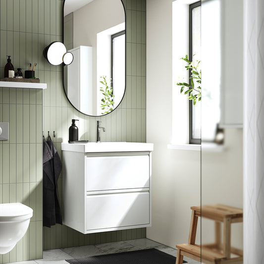 ÄNGSJÖN / ORRSJÖN wash-stnd w drawers/wash-basin, 62.3x69.2x49.4 cm
