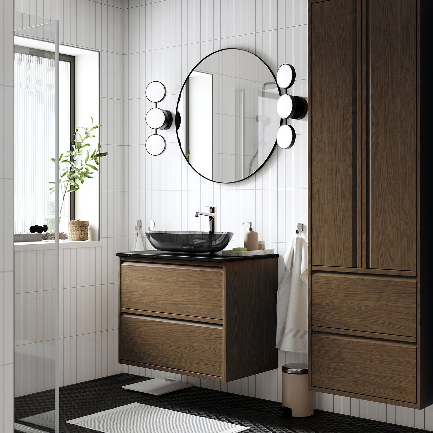 ÄNGSJÖN / OXMYREN wash-stnd w drawers/wash-basin, 82.0x76.8x49.0 cm