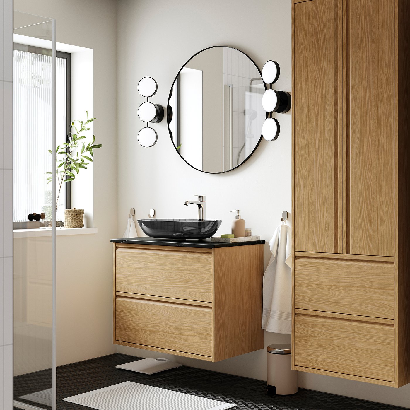 ÄNGSJÖN / OXMYREN wash-stnd w drawers/wash-basin, 82.0x76.8x49.0 cm