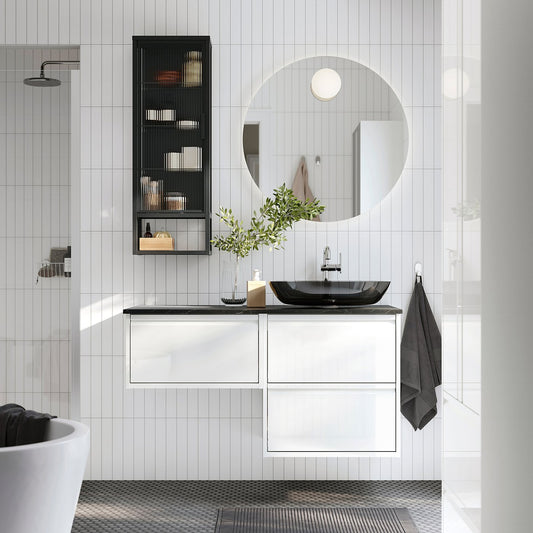 ÄNGSJÖN / OXMYREN wash-stand/wash-basin, 122.0x76.8x49.0 cm
