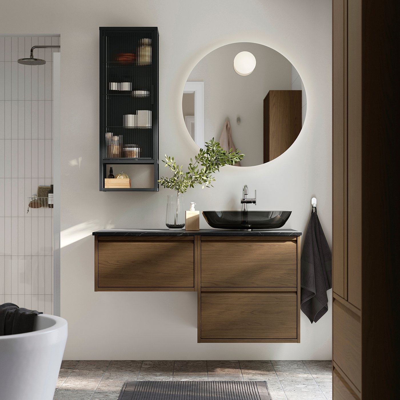 ÄNGSJÖN / OXMYREN wash-stand/wash-basin, 122.0x76.8x49.0 cm
