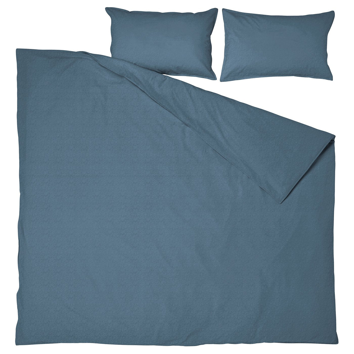 ÄNGSLILJA duvet cover and 2 pillowcases, dark blue, 240x220/50x80 cm