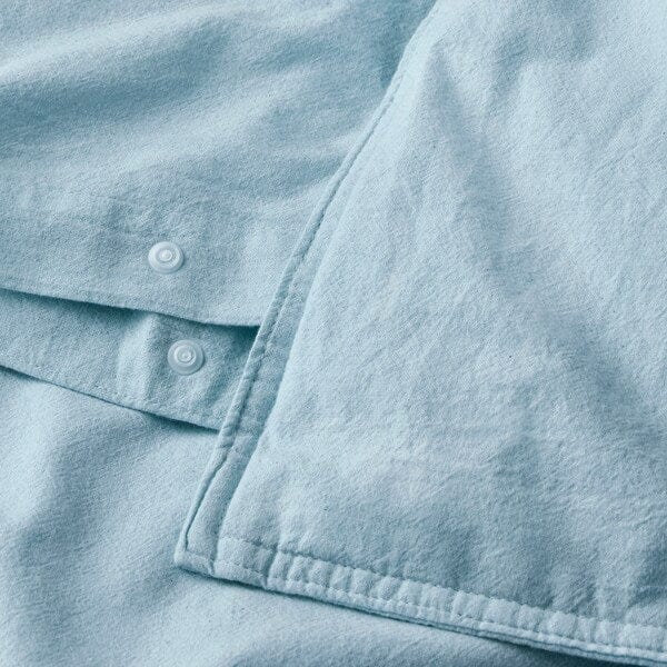 Ikea ÄNGSLILJA - Duvet cover and 2 pillowcases, blue-grey, 240x220/50x80 cm