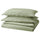 ÄNGSLILJA - Duvet cover and 2 pillowcases, grey-green, 240x220/50x80 cm