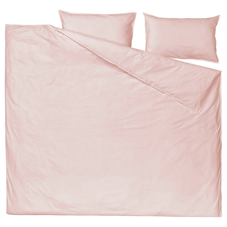 ÄNGSLILJA duvet cover and 2 pillowcases, light pink, 240x220/50x80 cm