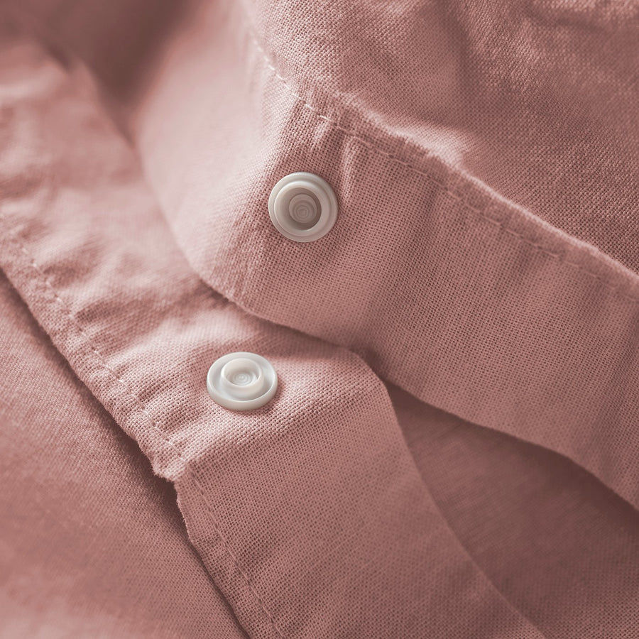 ÄNGSLILJA duvet cover and 2 pillowcases, light pink, 240x220/50x80 cm
