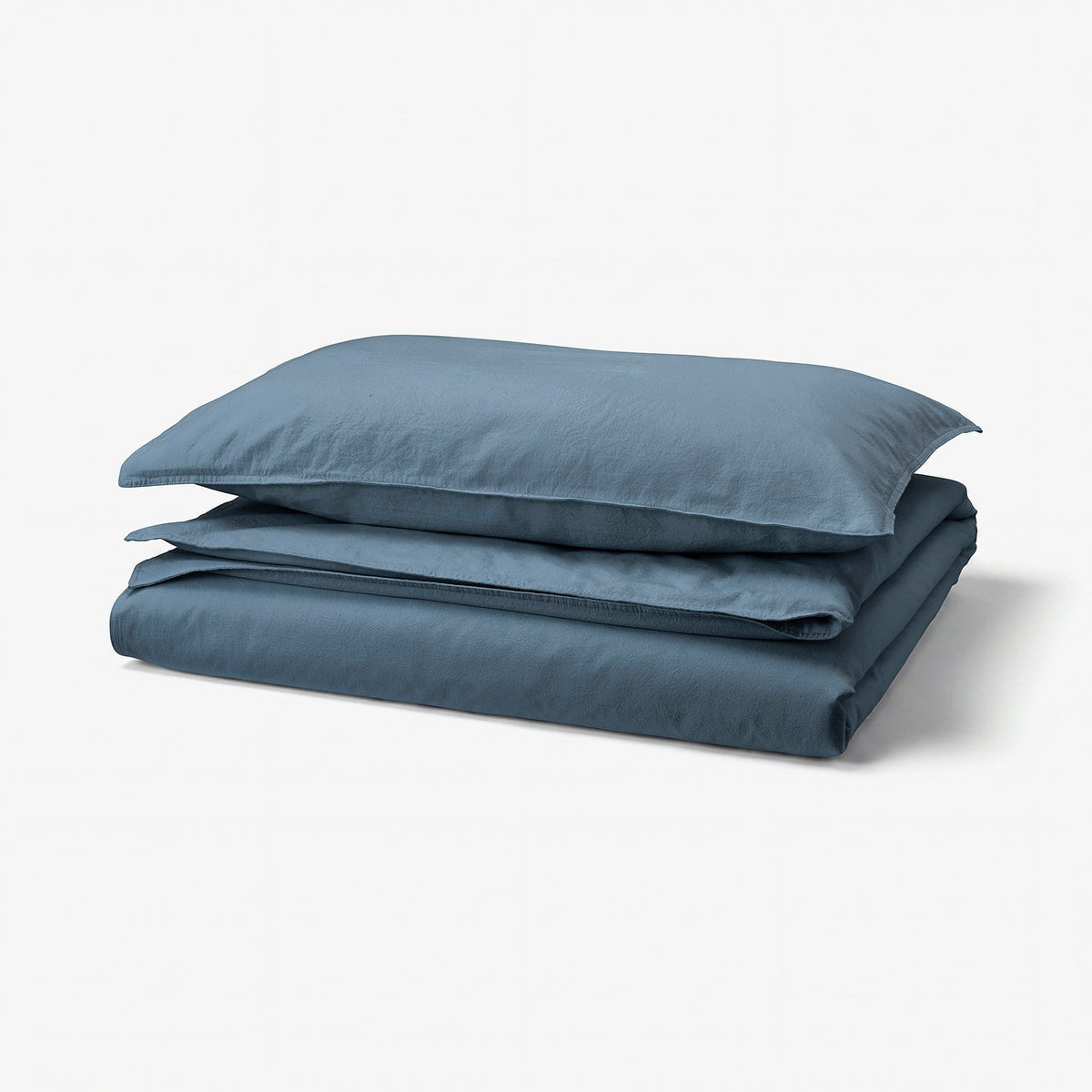 ÄNGSLILJA duvet cover and pillowcase, dark blue, 150x200/50x80 cm
