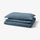 ÄNGSLILJA duvet cover and pillowcase, dark blue, 150x200/50x80 cm