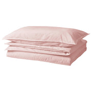 ÄNGSLILJA duvet cover and pillowcase, light pink, 150x200/50x80 cm