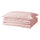 ÄNGSLILJA duvet cover and pillowcase, light pink, 150x200/50x80 cm