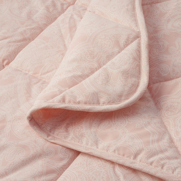 ÄNGSSTAMFLY - Warm quilt, pale pink/white, , 150x200 cm