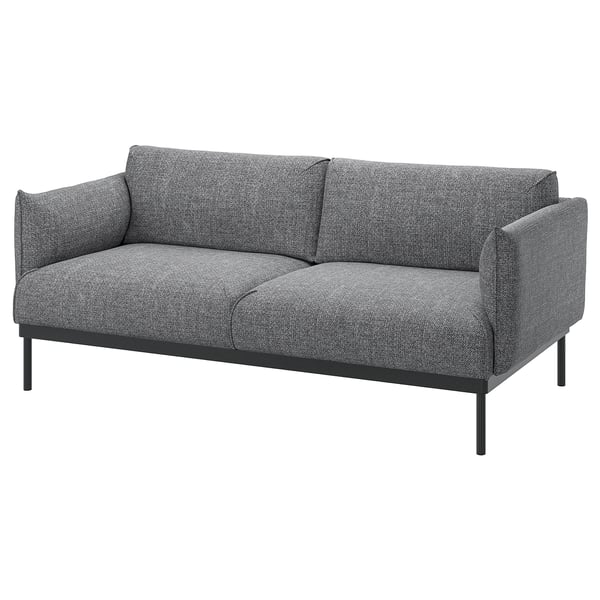 ÄPPLARYD 2 seater sofa - Lejde grey/black ,