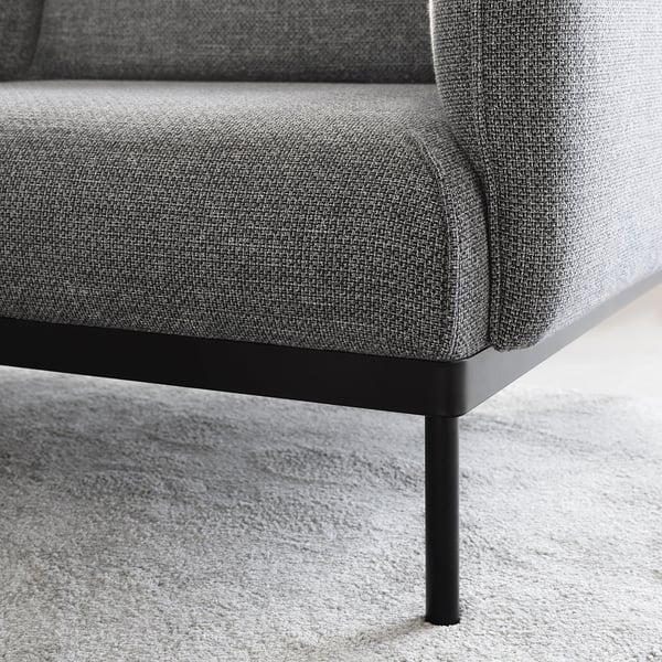ÄPPLARYD 2-seat sofa, Lejde grey/black, 199 cm