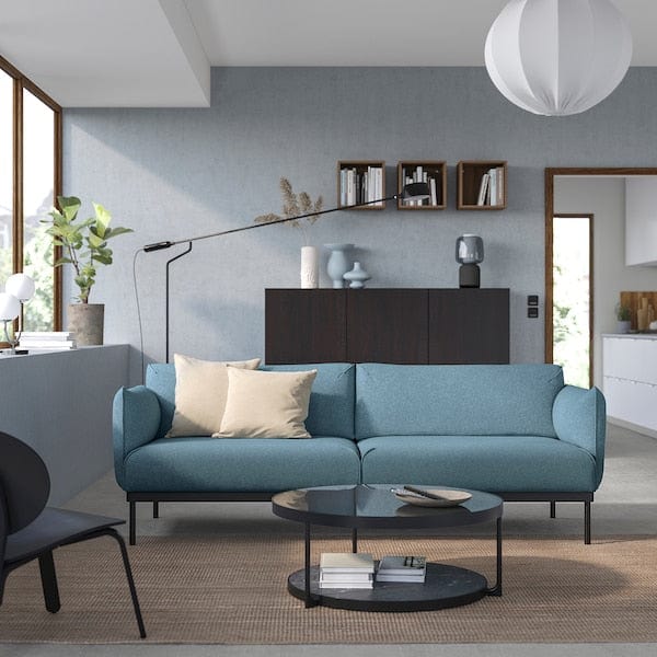 Ikea ÄPPLARYD - 3-seater sofa, Gunnared blue