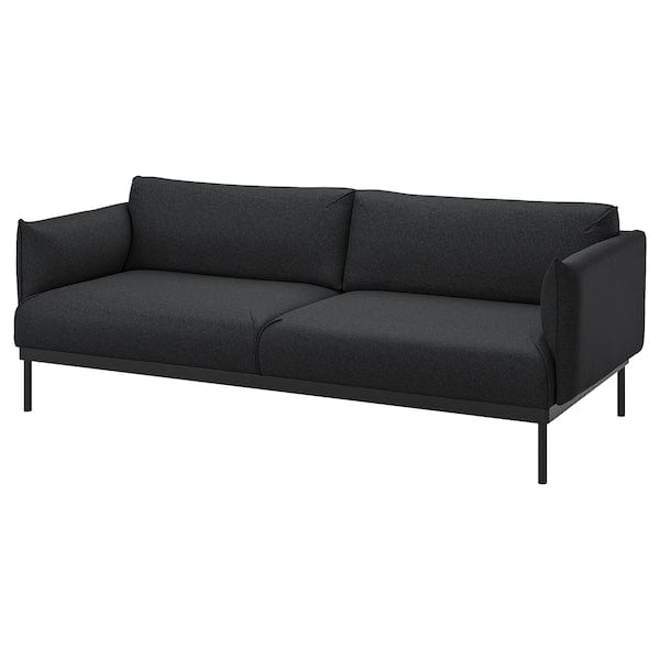 Ikea ÄPPLARYD - 3-seater sofa, Gunnared black/grey