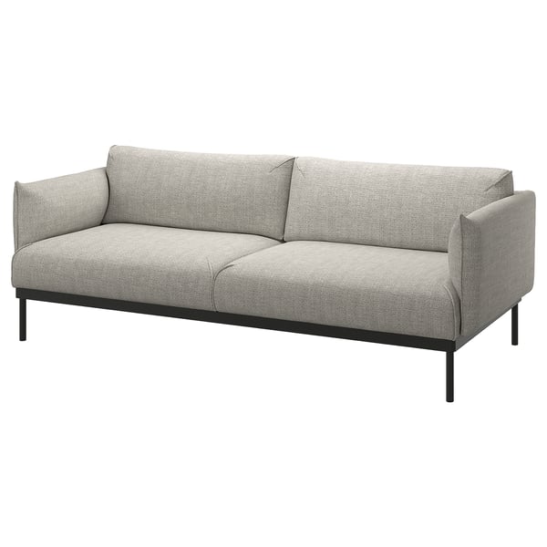 ÄPPLARYD 3-seat sofa, Lejde light grey, 231 cm