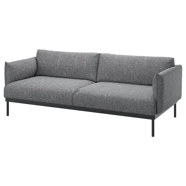 ÄPPLARYD 3-seat sofa, Lejde grey/black, 231 cm