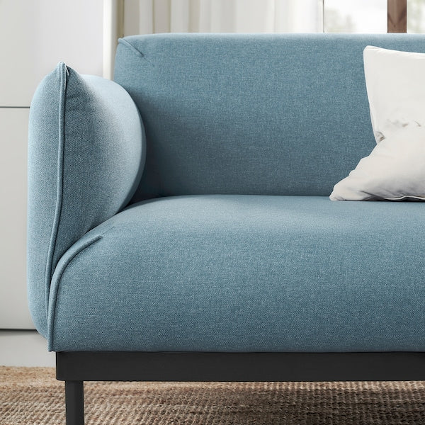 ÄPPLARYD - 4-seater sofa with chaise-longue, Gunnared blue