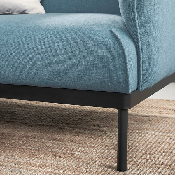 ÄPPLARYD - 4-seater sofa with chaise-longue, Gunnared blue