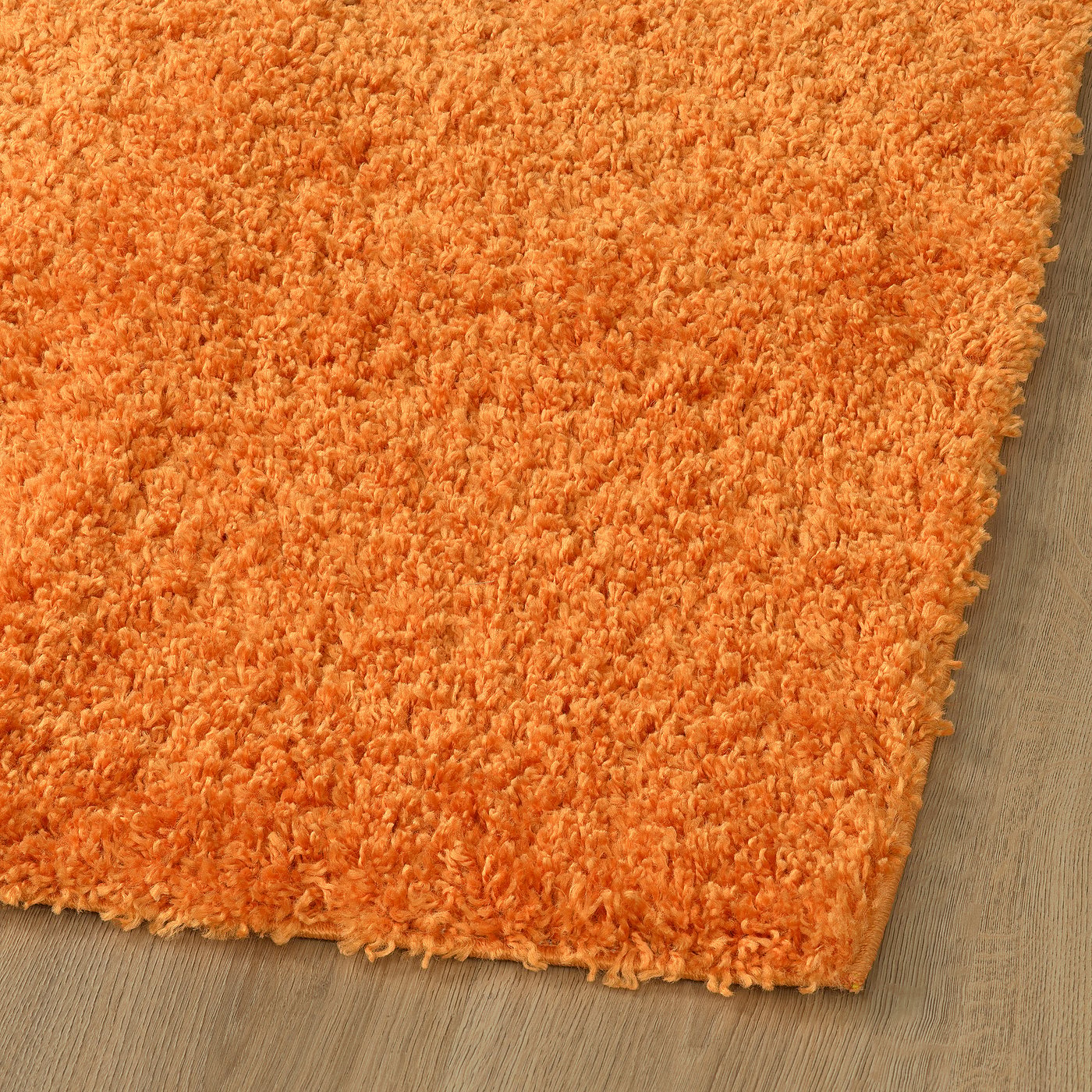 ÄRENDE rug, high pile, orange, 120x180 cm