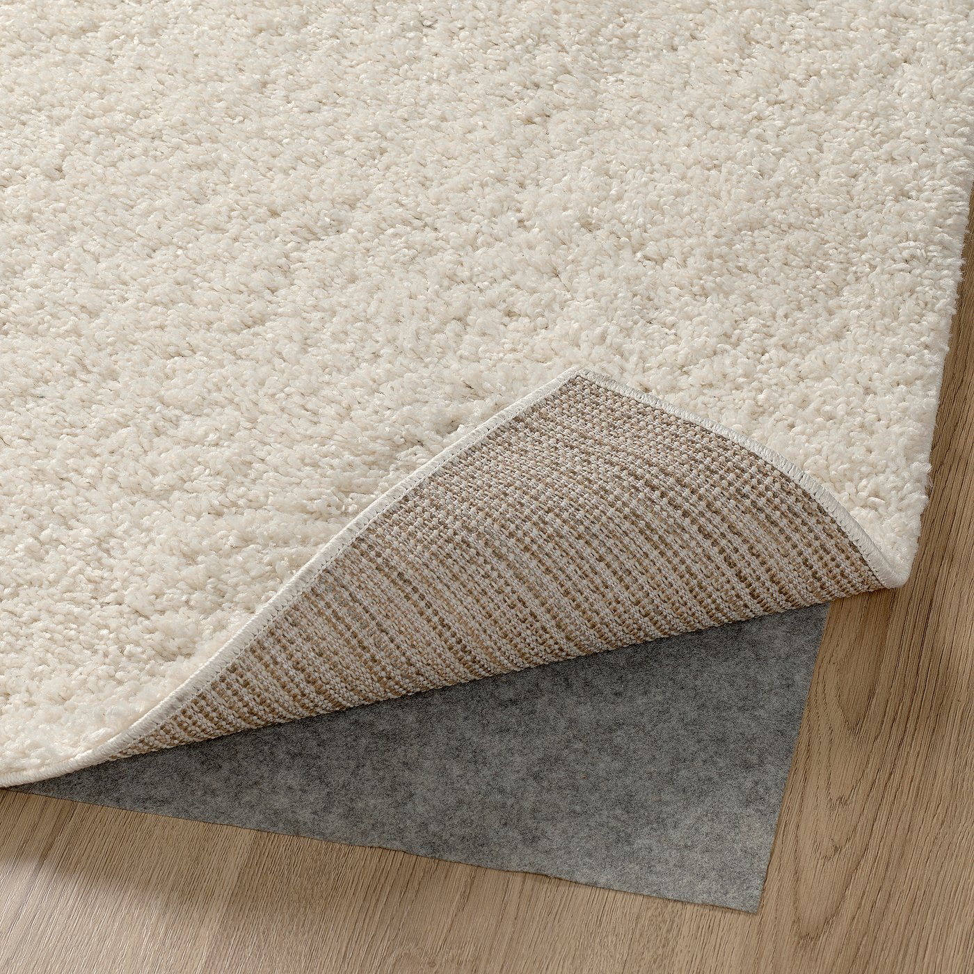 ÄRENDE rug, high pile, off-white, 30 mmx160 cm