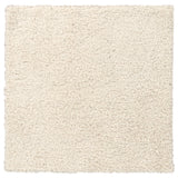 ÄRENDE rug, high pile, off-white, 80x80 cm