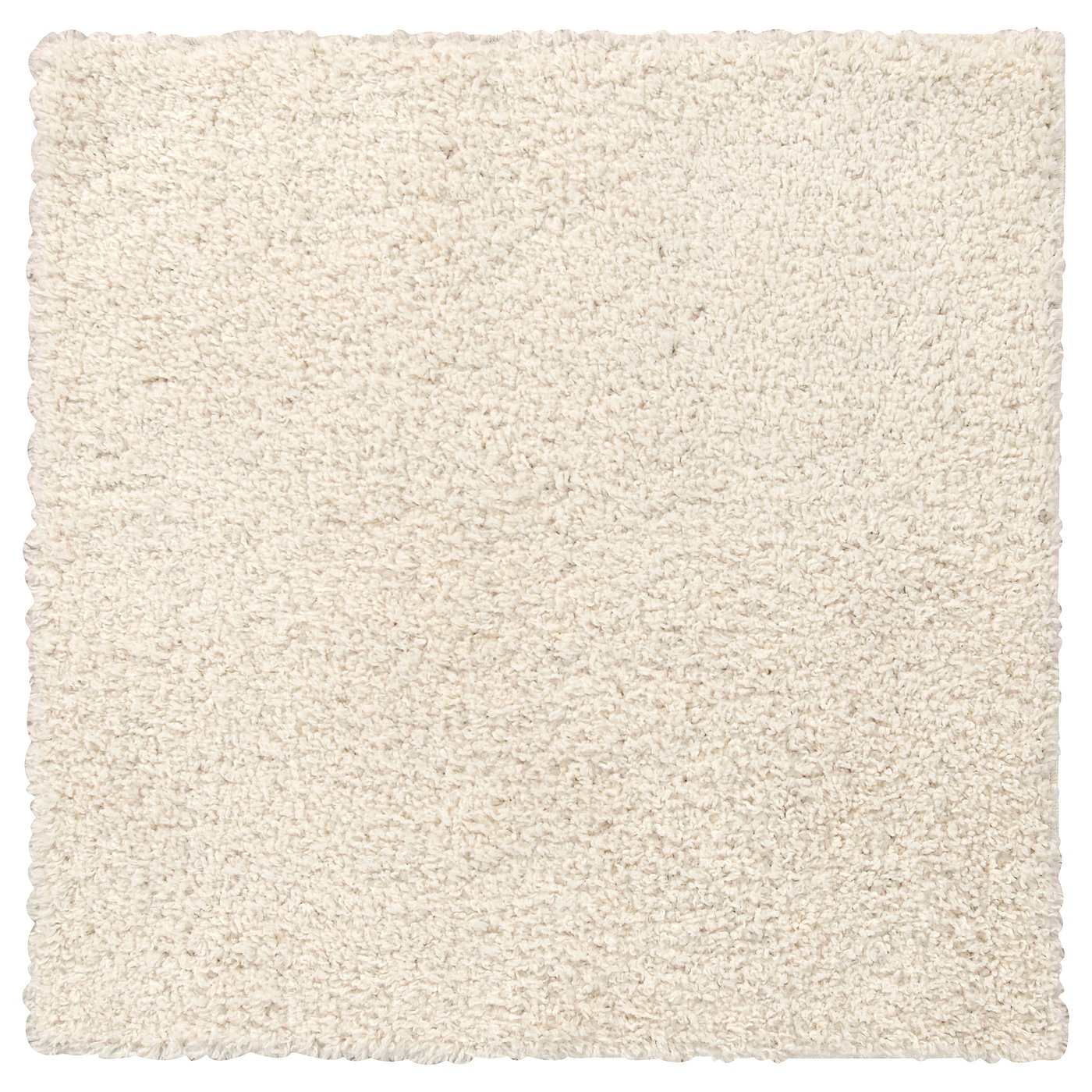 ÄRENDE rug, high pile, off-white, 80x80 cm
