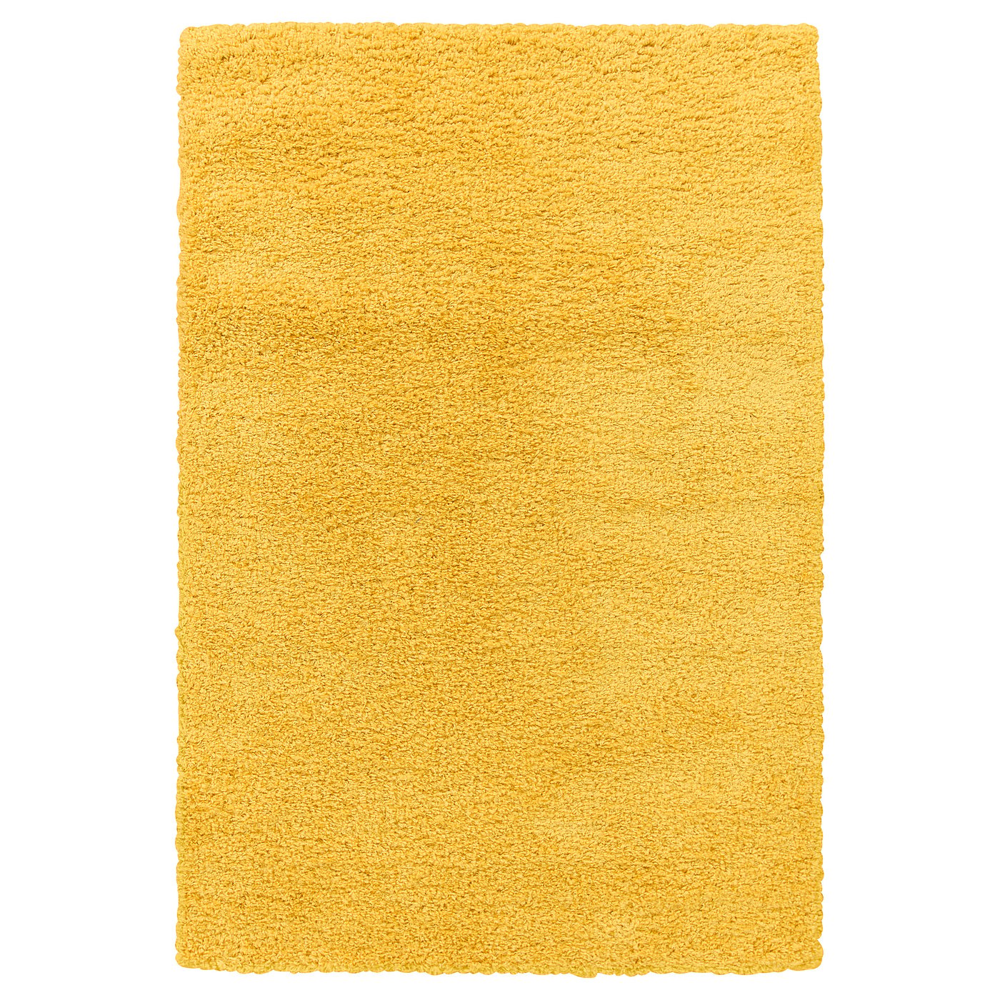 ÄRENDE rug, high pile, yellow, 120x180 cm