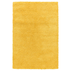 ÄRENDE rug, high pile, yellow, 120x180 cm
